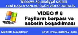 Faylların bərpası və səbətin boşaldılması